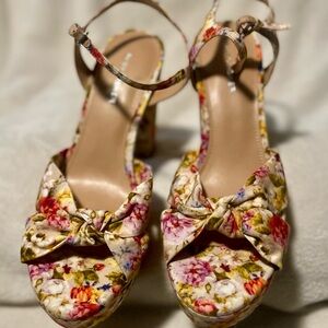 Marc Fisher Floral Print Heels